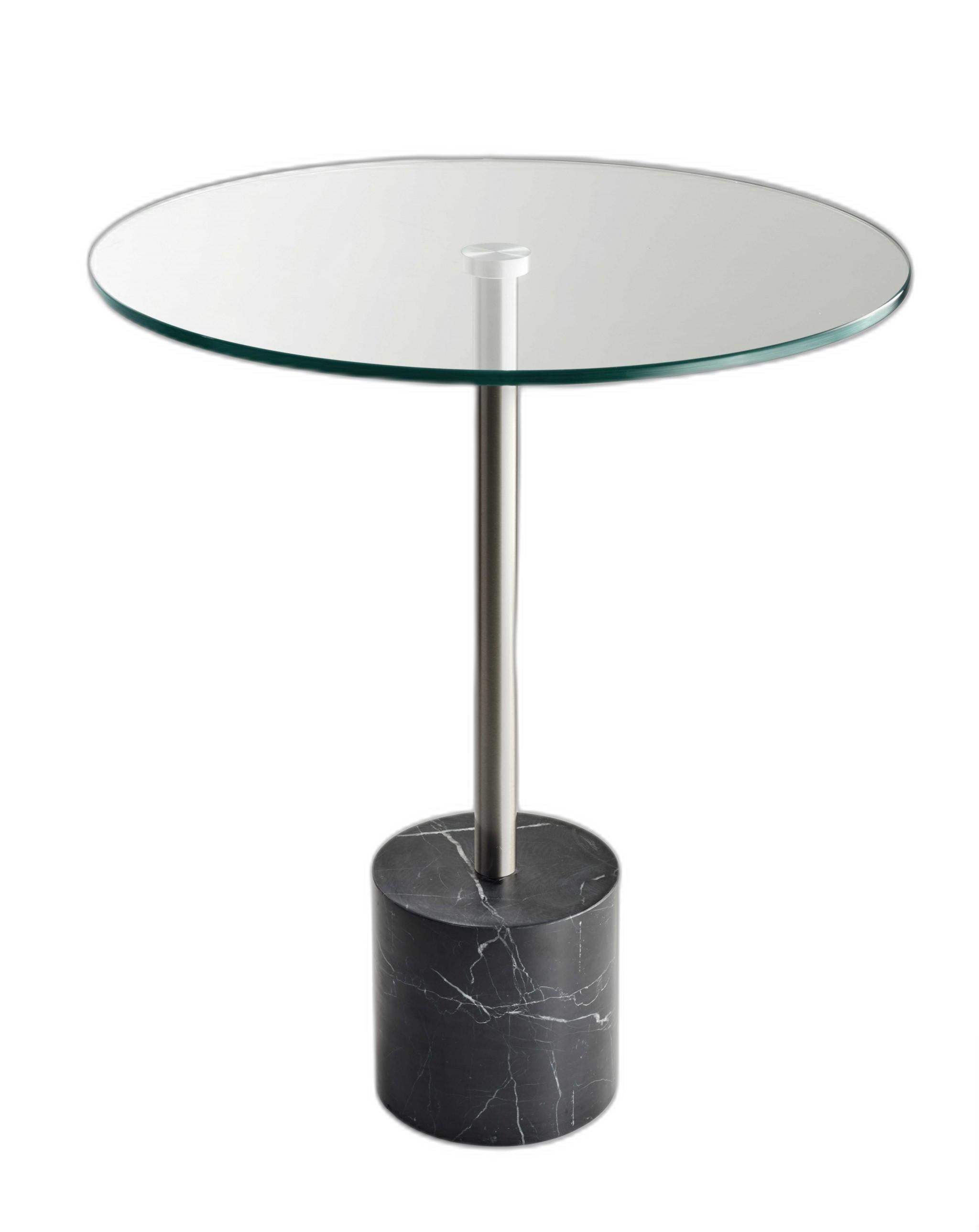 21" Silver And Clear Glass Round End Table - Homeroots - Flyclothing LLC