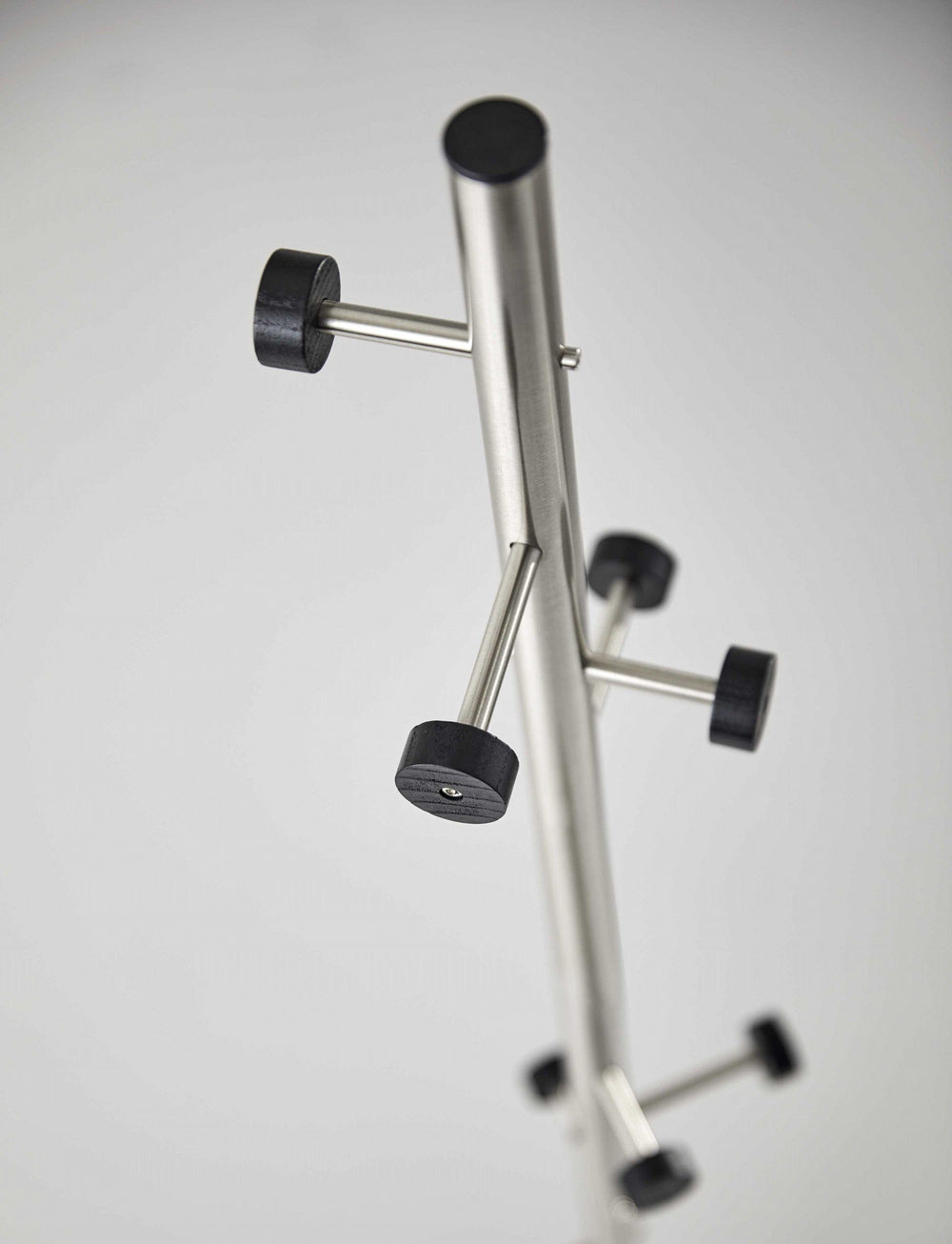 12" X 67.5" Brushed Steel Brushed Steel Coat Rack - Homeroots