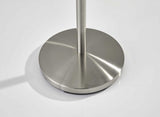 13" X 67" Brushed Steel Brushed Steel Coat Rack - Homeroots