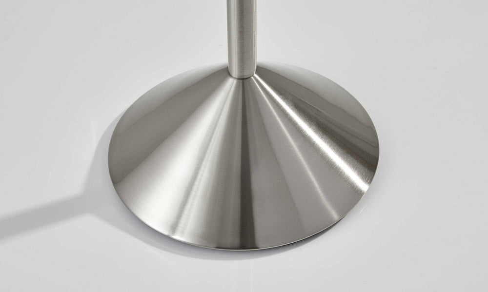 12" X 68" Brushed Steel Brushed Steel Pyramid Coat Rack - Homeroots