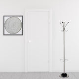 13" X 68" Brushed Steel Brushed Steel Stand  Coat Rack - Homeroots