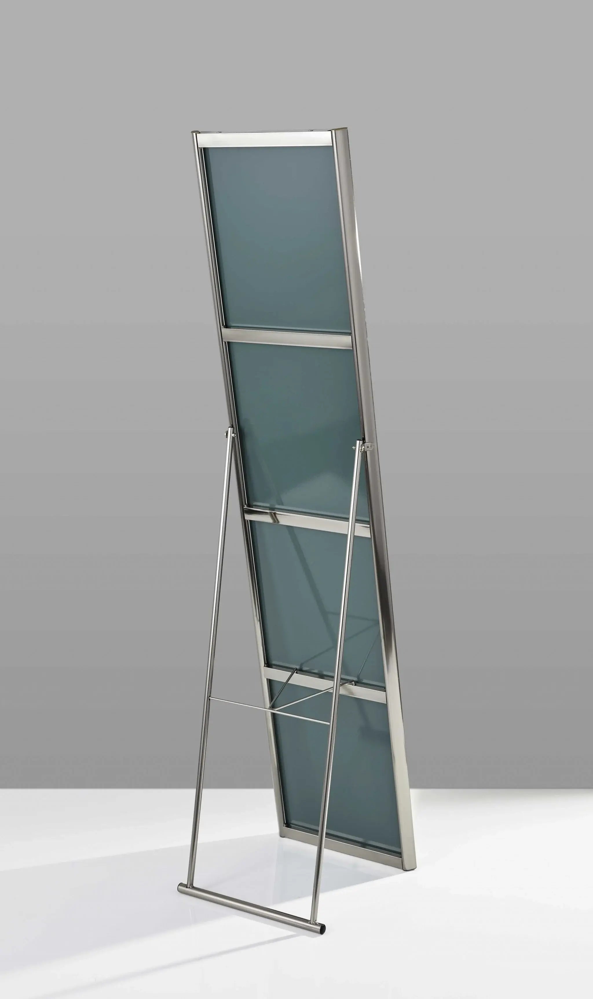 59" Silver Metal Framed Cheval Standing Mirror - Homeroots - Flyclothing LLC