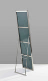 59" Silver Metal Framed Cheval Standing Mirror - Homeroots - Flyclothing LLC