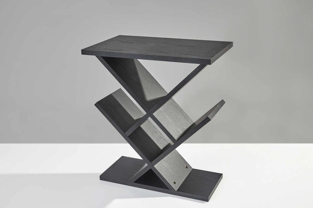 19" Black Solid Wood Pedestal Console Table - Homeroots - Flyclothing LLC