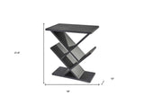 19" Black Solid Wood Pedestal Console Table - Homeroots - Flyclothing LLC