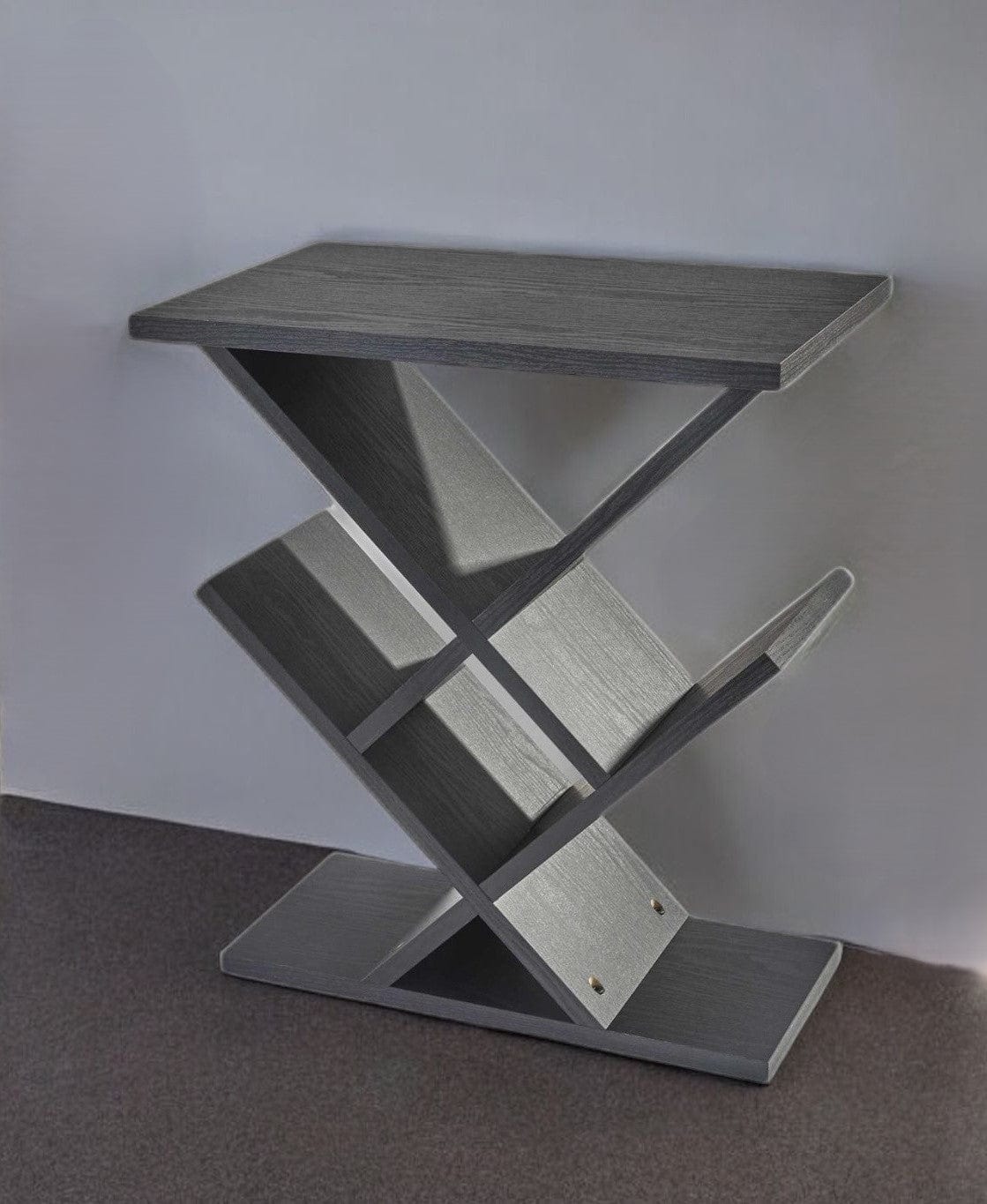 19" Black Solid Wood Pedestal Console Table - Homeroots - Flyclothing LLC