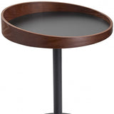 18" X 18" X 20-21.5" Black  End Table - Homeroots