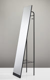 Black Rectangle Cheval Standing Metal Mirror - Homeroots