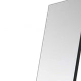 Black Rectangle Cheval Standing Metal Mirror - Homeroots