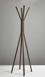 16.5" X 16.5" X 68.25" Walnut Coat Rack - Homeroots - Flyclothing LLC