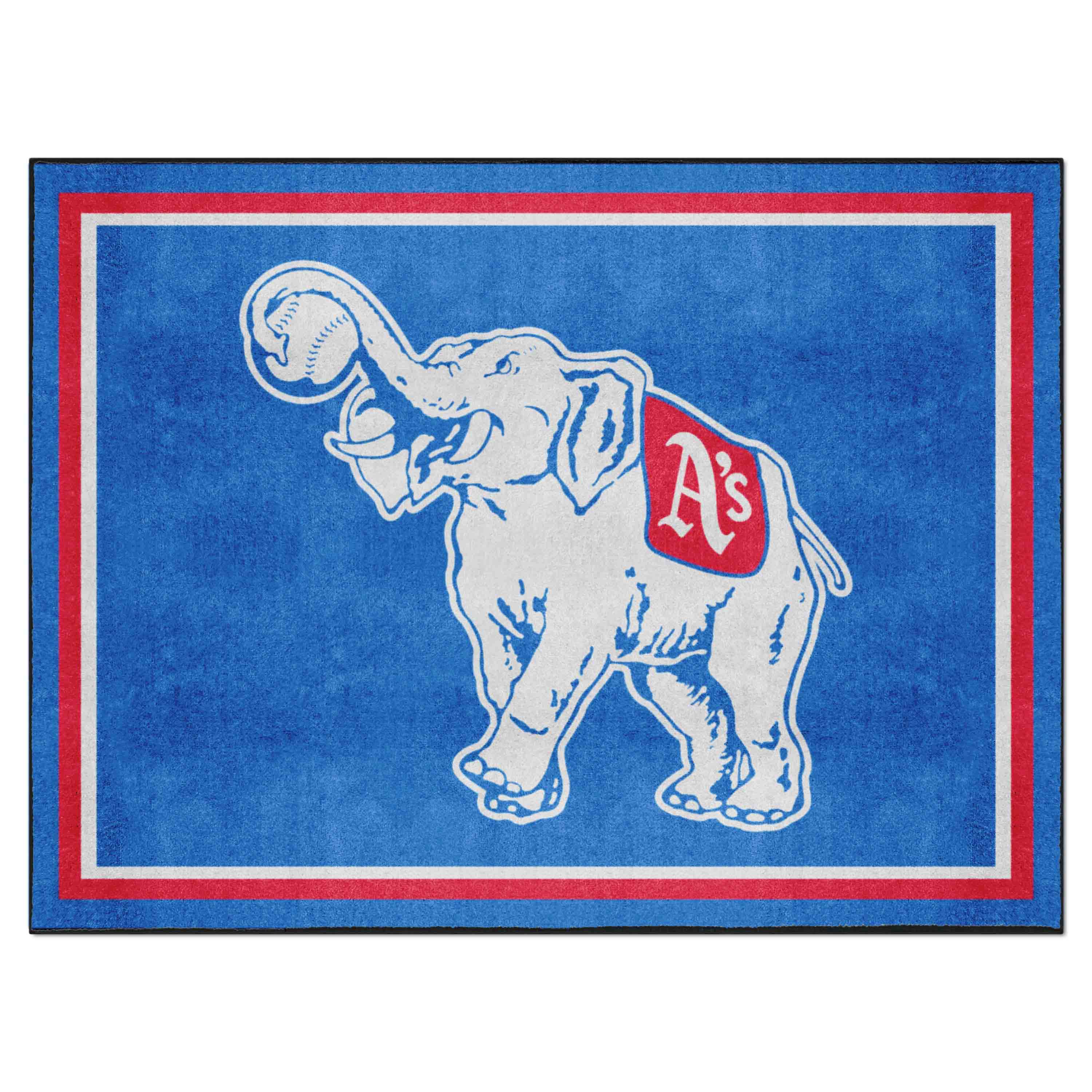 Oakland Athletics 8ft. x 10 ft. Plush Area Rug - Retro Collection - Oakland Athletics