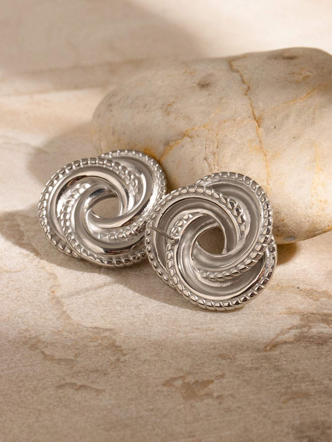 Stainless Steel Volution Stud Earrings - Trendsi - Flyclothing LLC