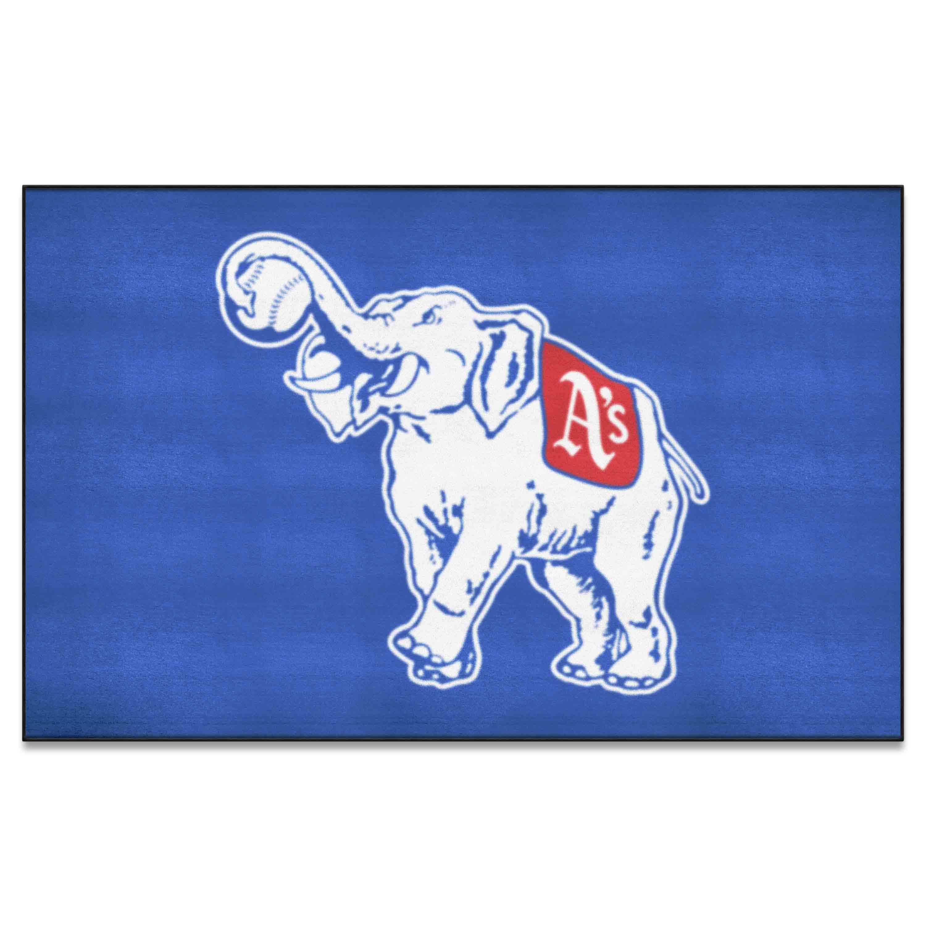 Oakland Athletics Ulti-Mat Rug - 5ft. x 8ft. - Retro Collection - Oakland Athletics