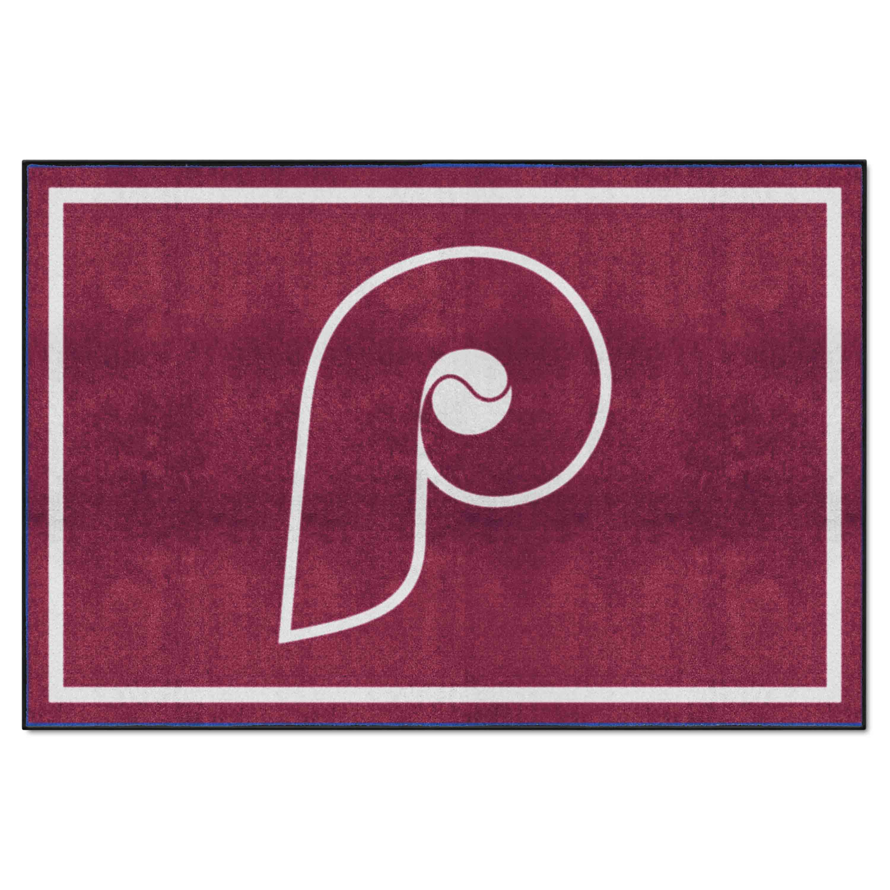 Philadelphia Phillies 5ft. x 8 ft. Plush Area Rug - Retro Collection - Philadelphia Phillies