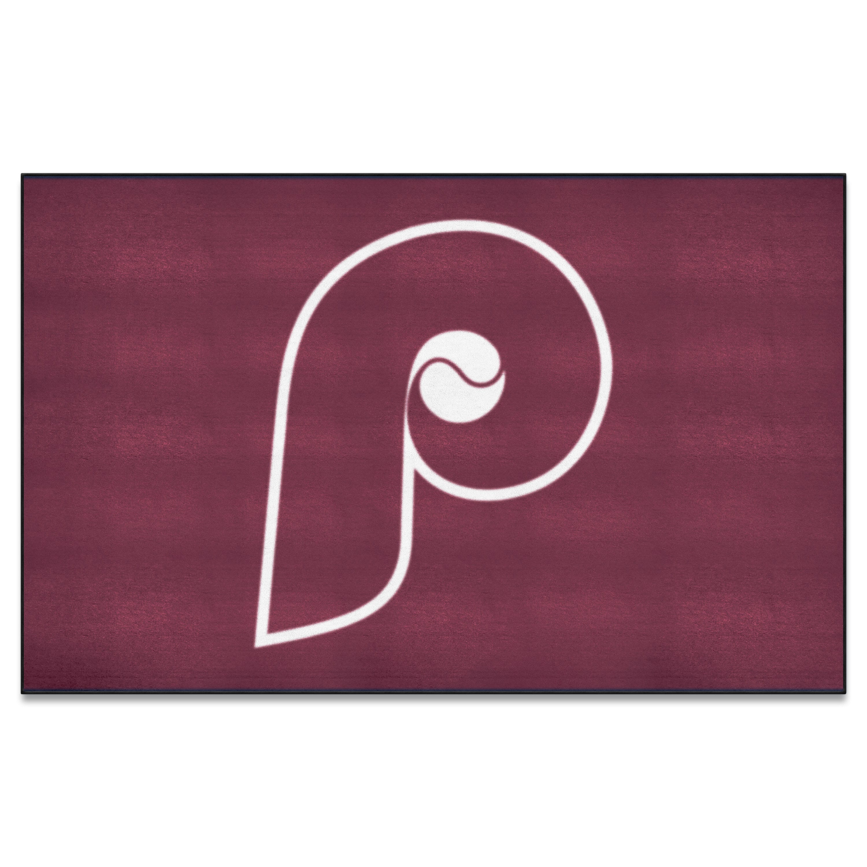 Philadelphia Phillies Ulti-Mat Rug - 5ft. x 8ft. - Retro Collection - Philadelphia Phillies