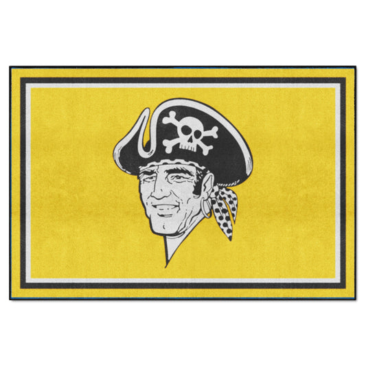 Pittsburgh Pirates 5ft. x 8 ft. Plush Area Rug - Retro Collection - Pittsburgh Pirates
