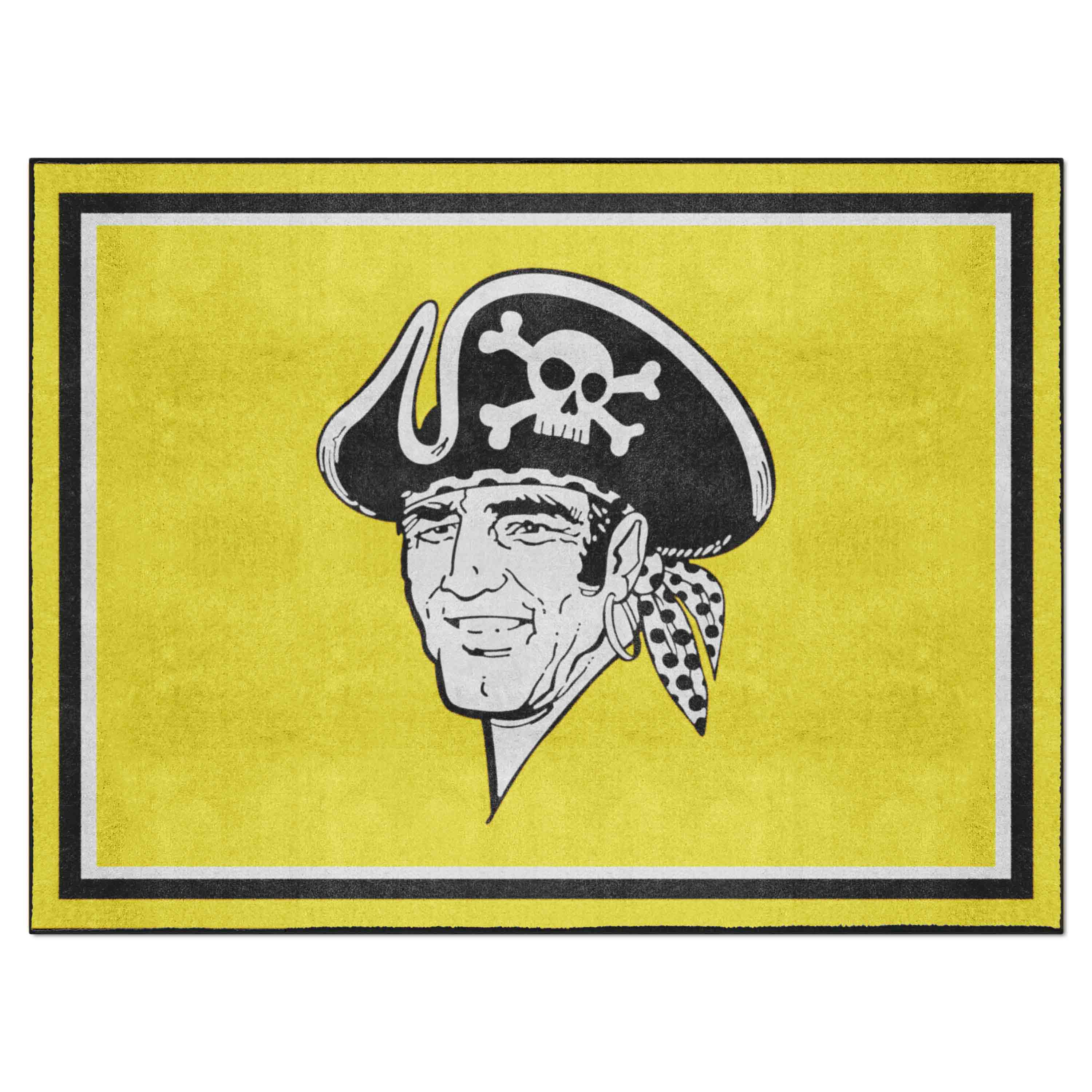 Pittsburgh Pirates 8ft. x 10 ft. Plush Area Rug - Retro Collection - Pittsburgh Pirates