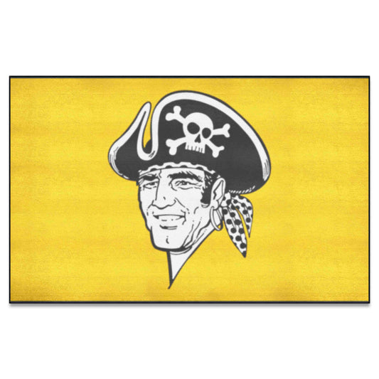 Pittsburgh Pirates Ulti-Mat Rug - 5ft. x 8ft. - Retro Collection - Pittsburgh Pirates