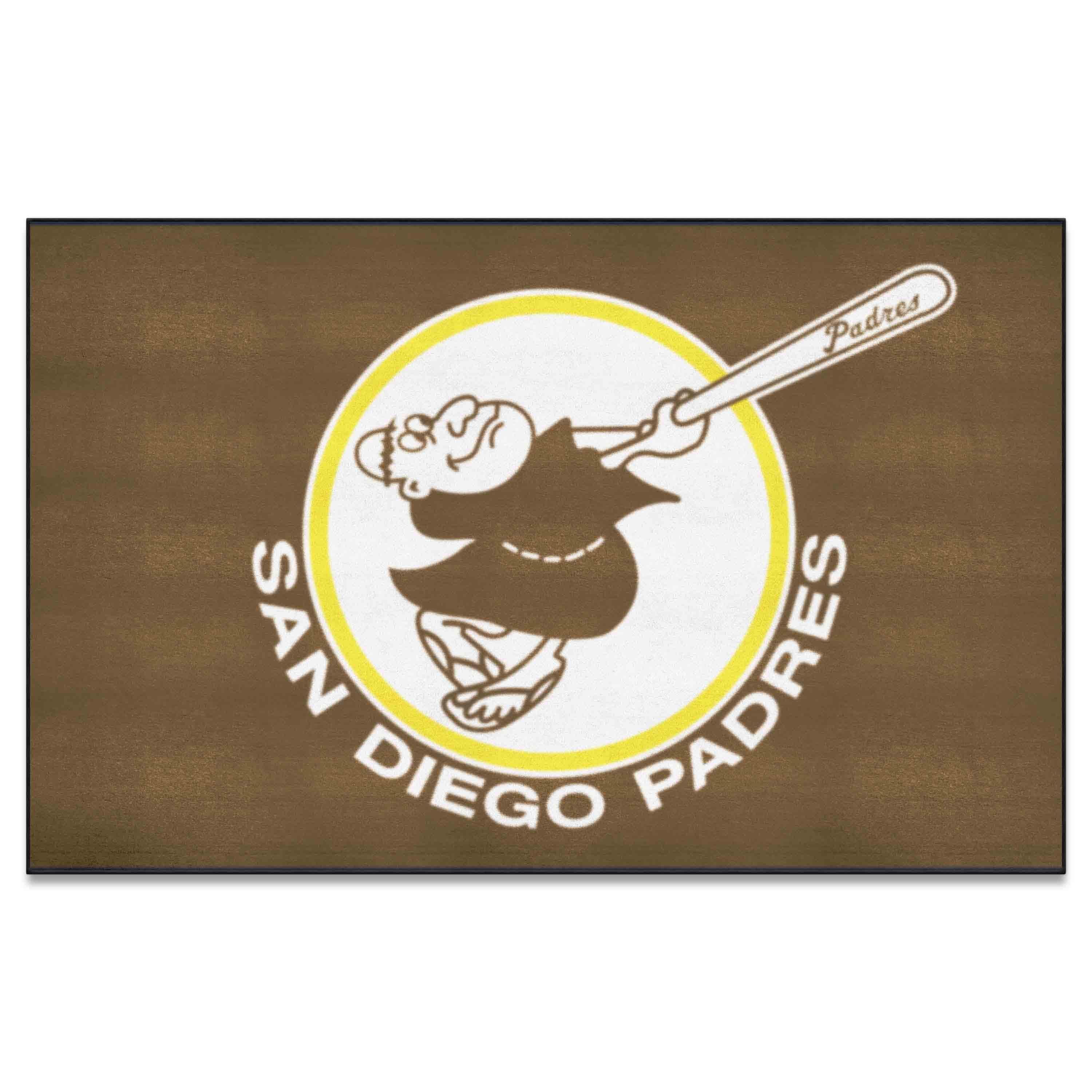San Diego Padres Ulti-Mat Rug - 5ft. x 8ft. - Retro Collection - San Diego Padres