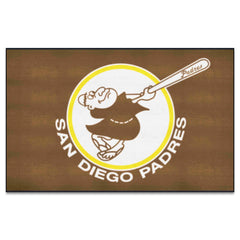 San Diego Padres Ulti-Mat Rug - 5ft. x 8ft. - Retro Collection - San Diego Padres
