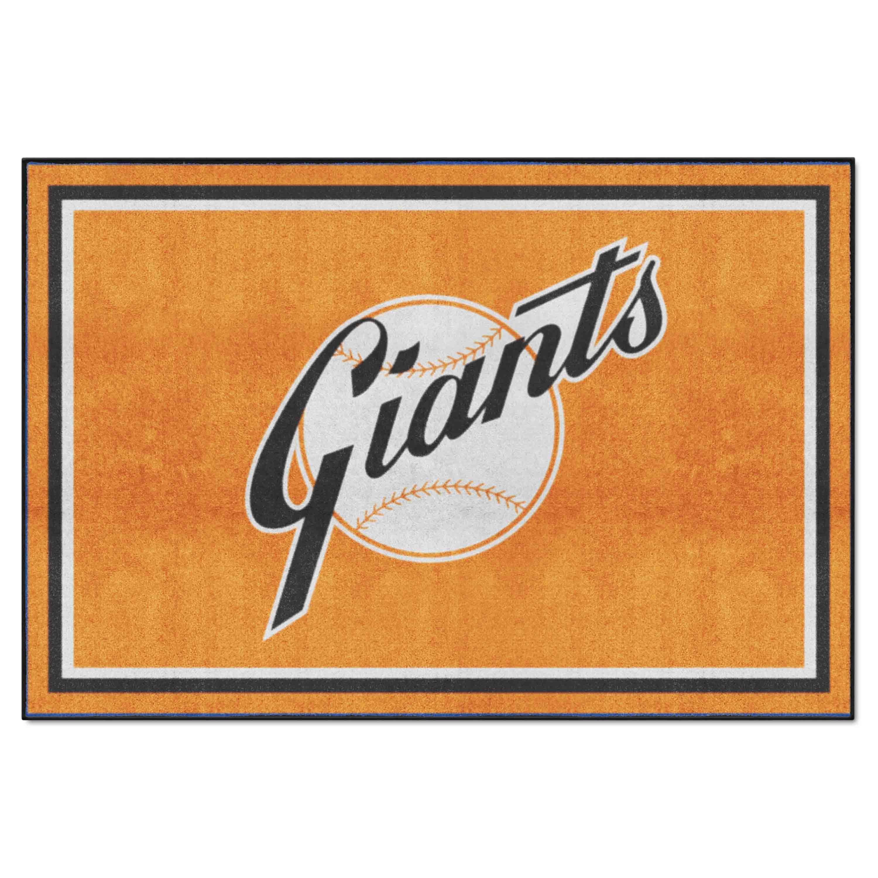 New York Giants 5ft. x 8 ft. Plush Area Rug - Retro Collection - New York Giants