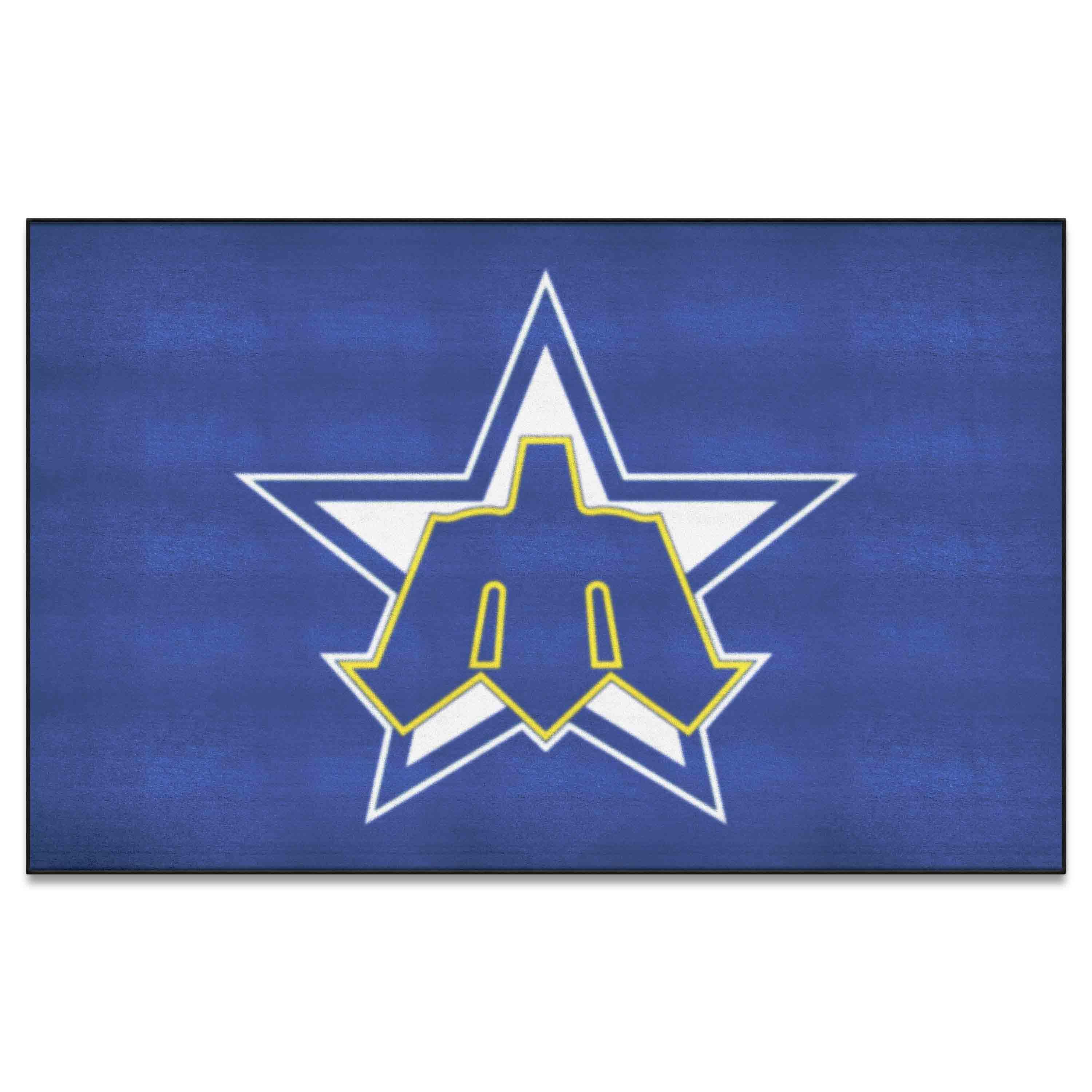Seattle Mariners Ulti-Mat Rug - 5ft. x 8ft. - Retro Collection - Seattle Mariners