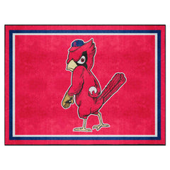 Alfombra de felpa de 2,4 x 3 m de los St. Louis Cardinals - Colección retro