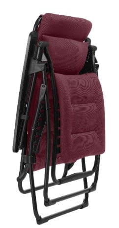 28" Red Steel Outdoor Zero Gravity Chair with Red Cushion - Homeroots - Flyclothing LLC