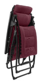 28" Red Steel Outdoor Zero Gravity Chair with Red Cushion - Homeroots