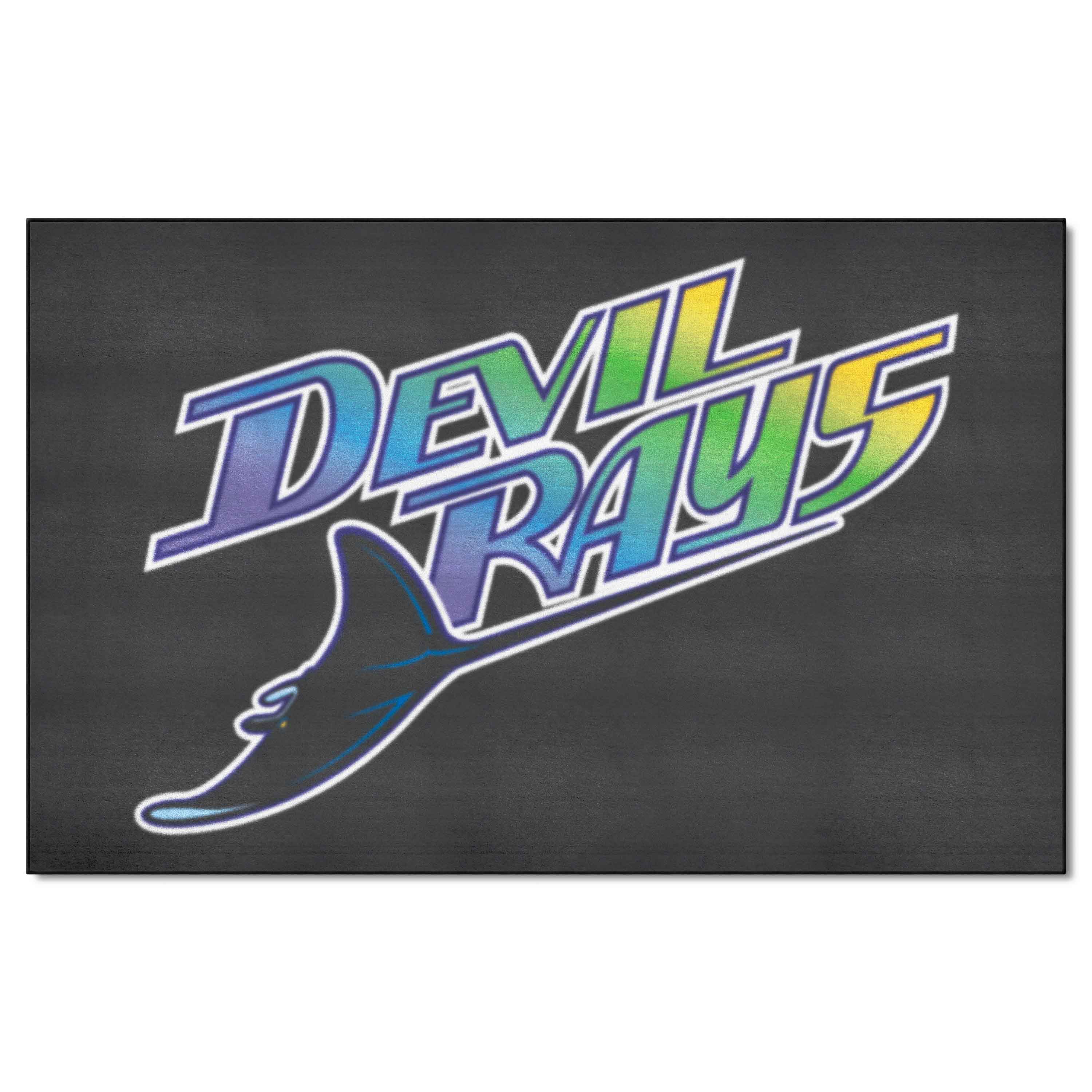 Tampa Bay Devil Rays Ulti-Mat Rug - 5ft. x 8ft. - Retro Collection