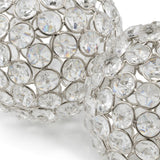 4" Silver Faux Crystal and Silver Decorative Orb Tabletop Sculpture - Homeroots - Flyclothing LLC