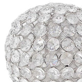 Set of Two Clear Faux Crystal and Silver Decorative Orb Tabletop Sculptures - Homeroots - Flyclothing LLC
