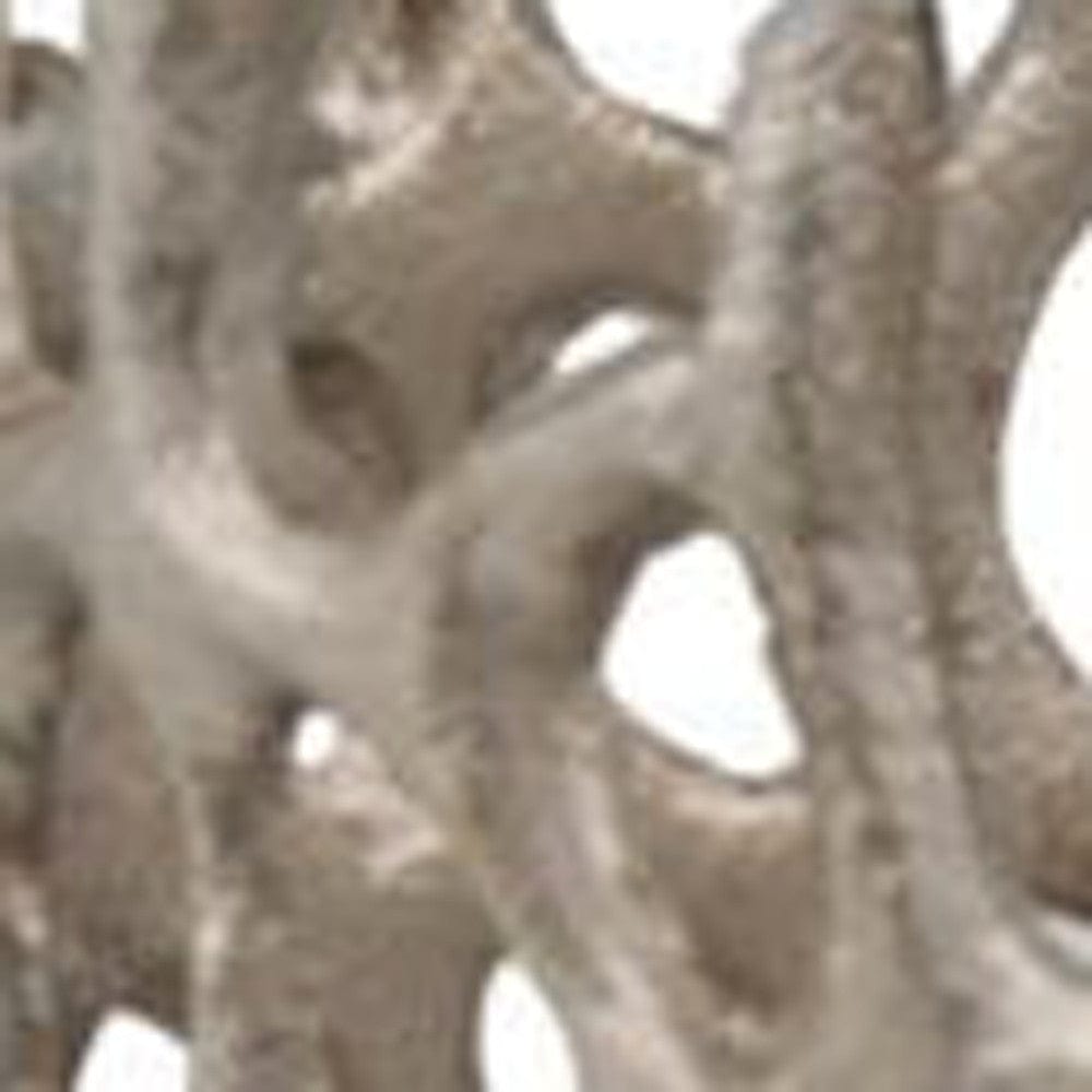 16" Silver Aluminum Twigs Novelty Table Vase - Homeroots