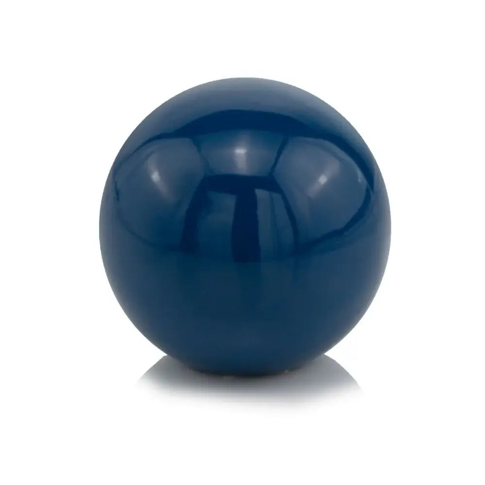 4" X 4" X 4" Blue Aluminum Classic Sphere - Homeroots - Flyclothing LLC