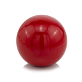 4" X 4" X 4" Red Aluminum Poppy Sphere - Homeroots