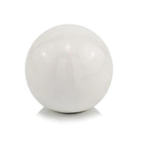 4" X 4" X 4" White Aluminum Sphere - Homeroots - Flyclothing LLC
