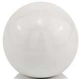 4" X 4" X 4" White Aluminum Sphere - Homeroots - Flyclothing LLC