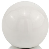 4" X 4" X 4" White Aluminum Sphere - Homeroots