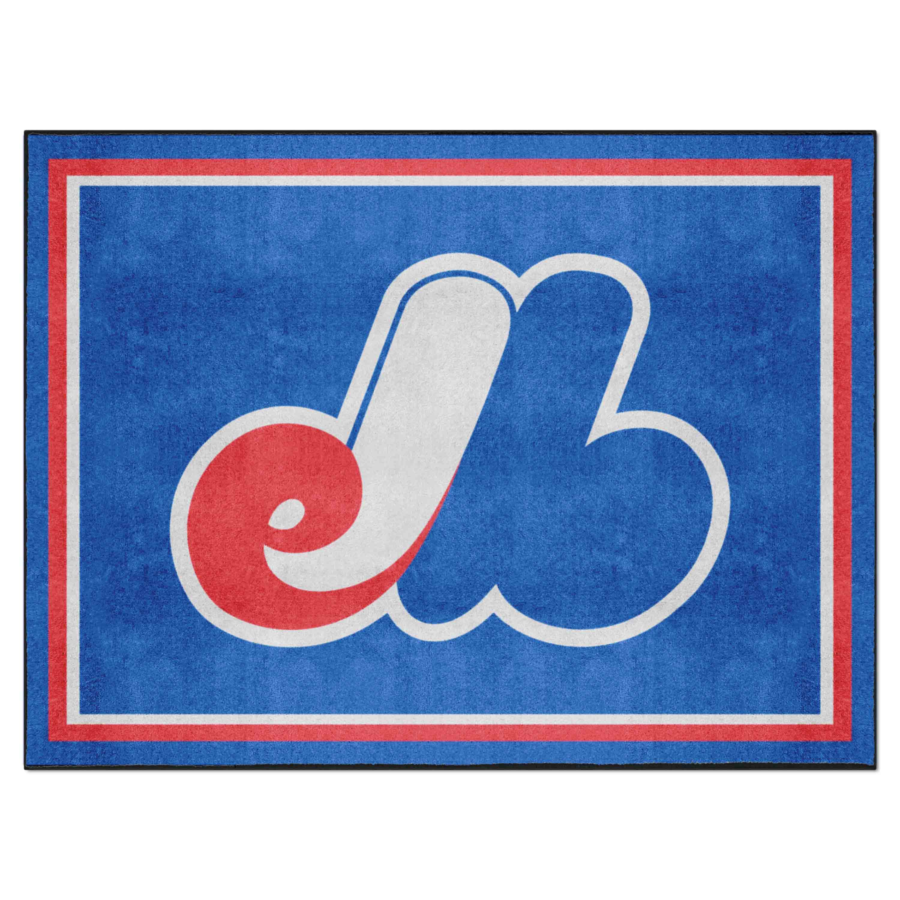 Montreal Expos 8ft. x 10 ft. Plush Area Rug - Retro Collection - Montreal Expos