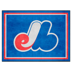 Montreal Expos 8ft. x 10 ft. Plush Area Rug - Retro Collection - Montreal Expos