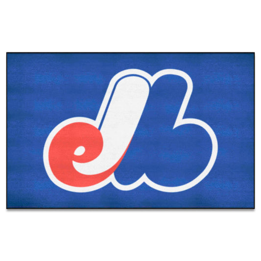 Montreal Expos Ulti-Mat Rug - 5ft. x 8ft. - Retro Collection - Montreal Expos