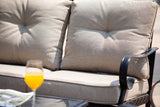 69" Beige Polyester Blend Settee With Black Legs - Homeroots - Flyclothing LLC