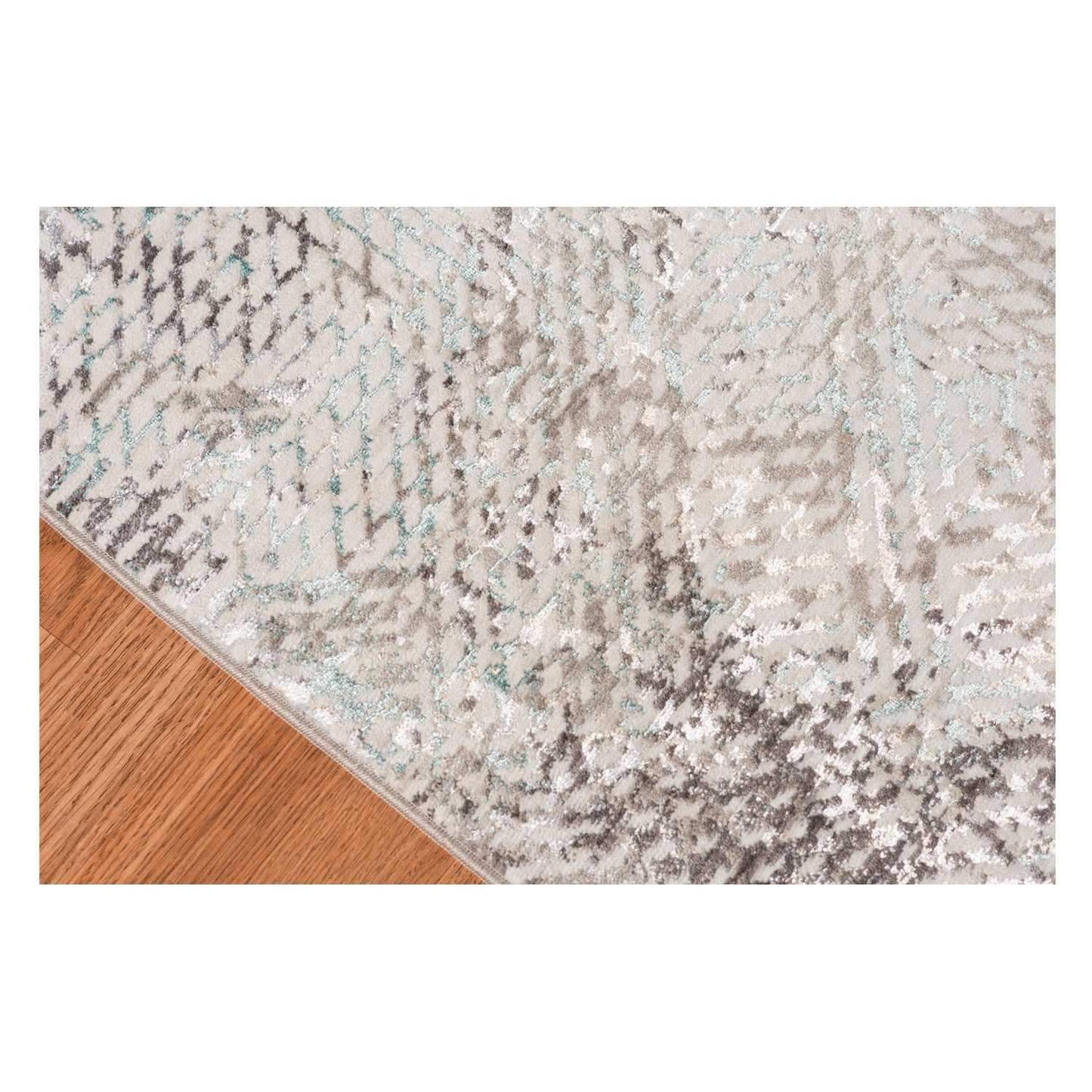 4' X 6' Gray and Black Abstract Power Loom Handmade Area Rug - Homeroots - Flyclothing LLC