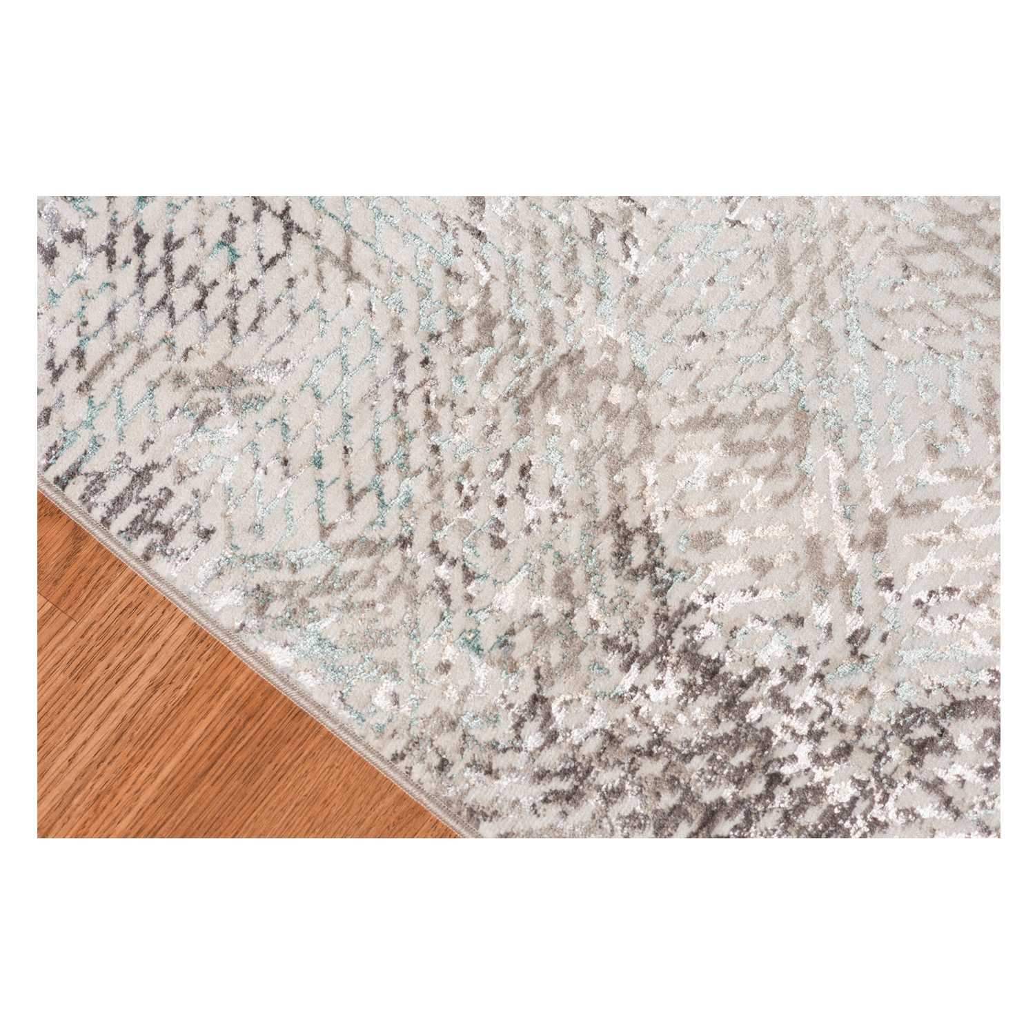 4' X 6' Gray and Black Abstract Power Loom Handmade Area Rug - Homeroots - Flyclothing LLC