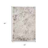 4' X 6' Gray and Black Abstract Power Loom Handmade Area Rug - Homeroots - Flyclothing LLC