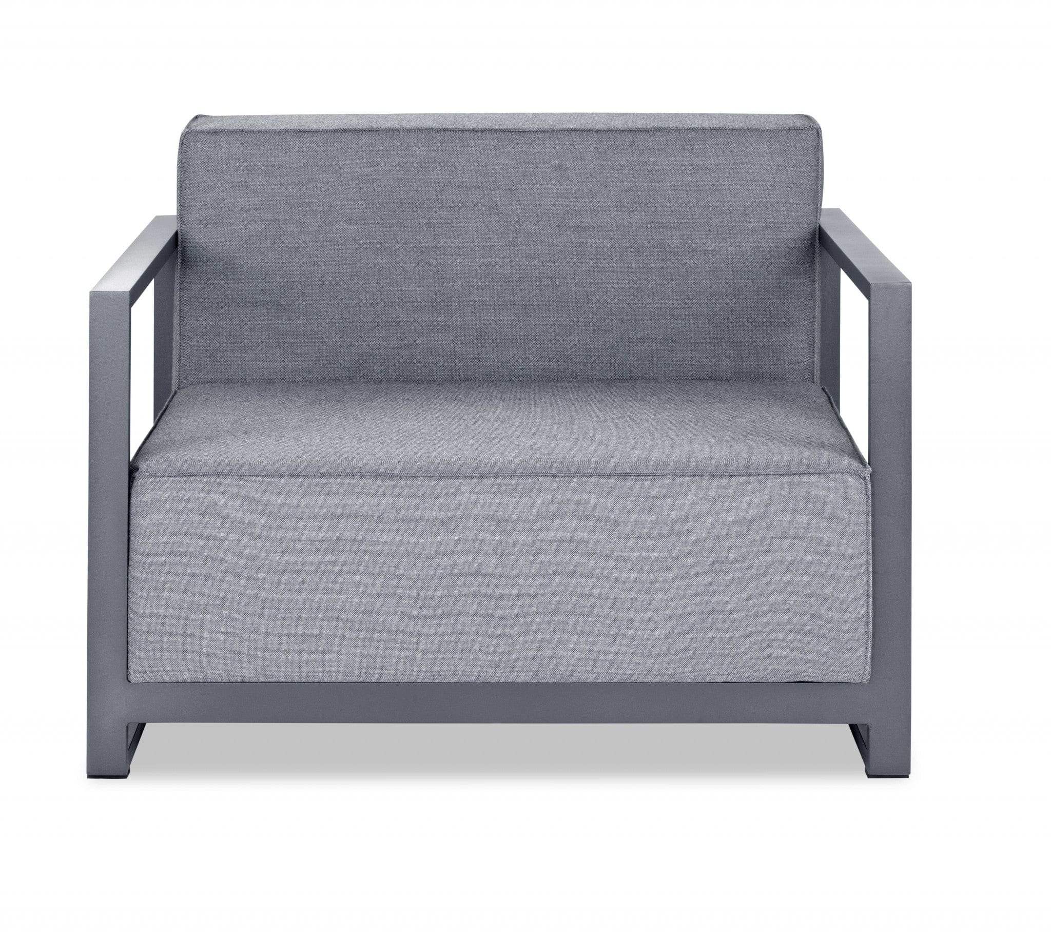 39" Gray Arm Chair - Homeroots - Flyclothing LLC
