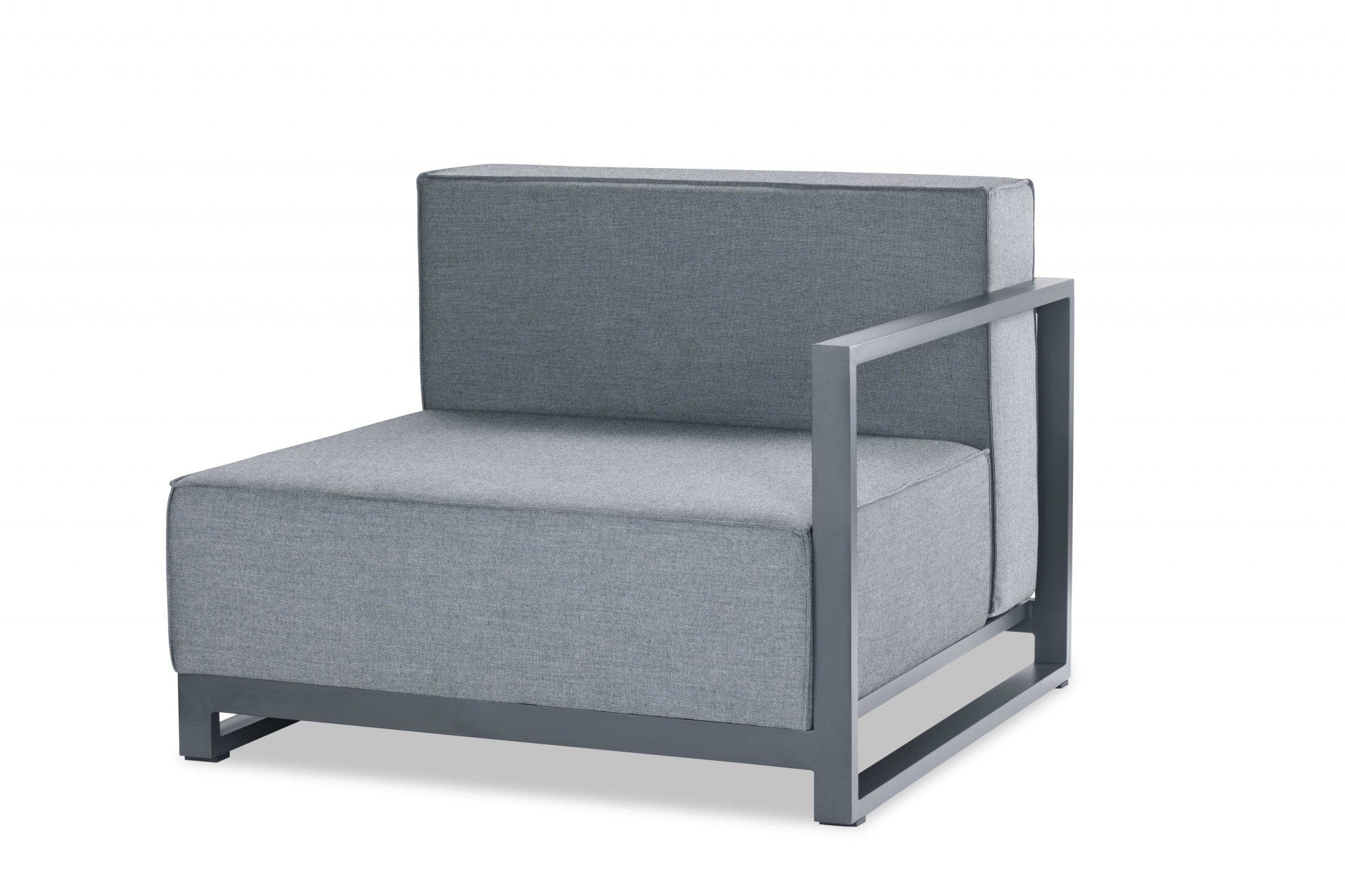37" Gray Linen Side Chair - Homeroots