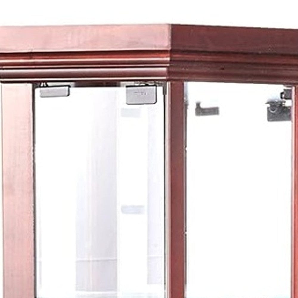 16" Dark Brown Display Stand - Homeroots