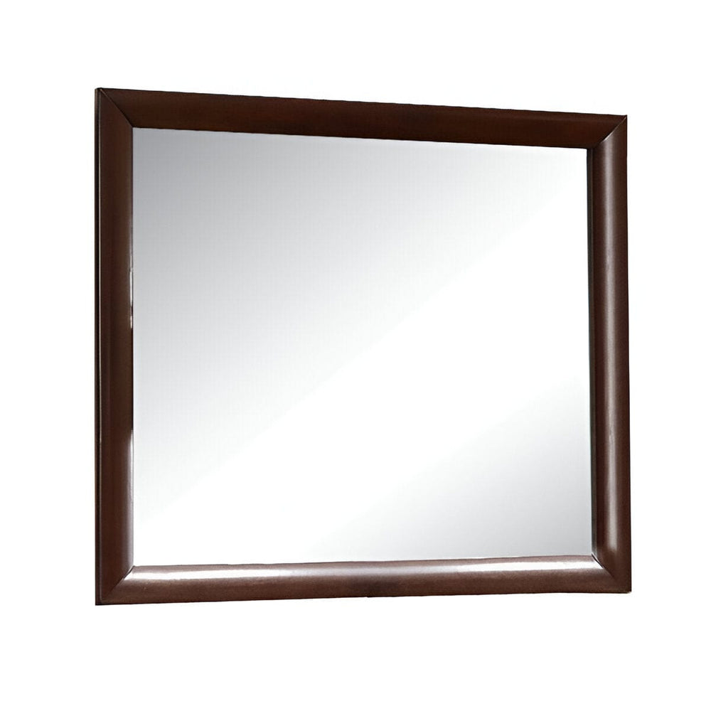 35" Espresso Framed Dresser Mirror - Homeroots - Flyclothing LLC
