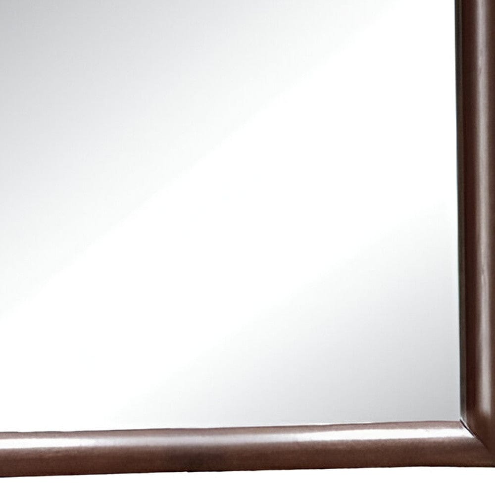 35" Espresso Framed Dresser Mirror - Homeroots - Flyclothing LLC